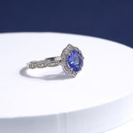 1.65 Karat Oval Tanzanit Pırlantalı Yüzük - RNF0313 | Renkli Taşlı Yüzükler | Ronaff Pırlanta | Tektaş Yüzük, Pırlanta Yüzük, Kolye, Küpe