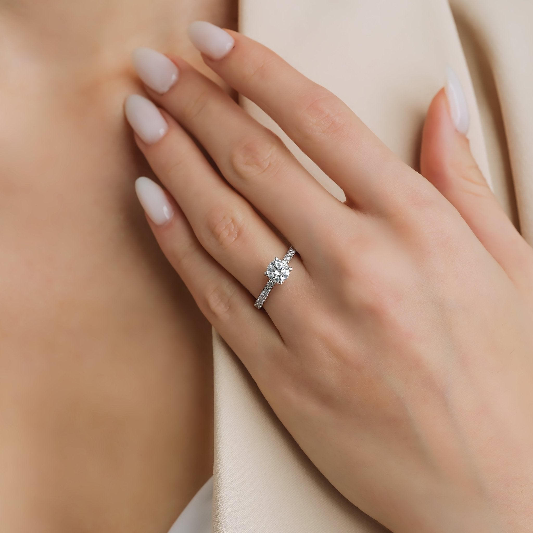 0.80 Karat & 0.25 Karat Yuvarlak Kesim GIA/HRD Sertifikalı Pırlanta Tektaş Yüzük - RNF0139 | Tektaş Pırlanta | Ronaff Pırlanta | Tektaş Yüzük, Pırlanta Yüzük, Kolye, Küpe