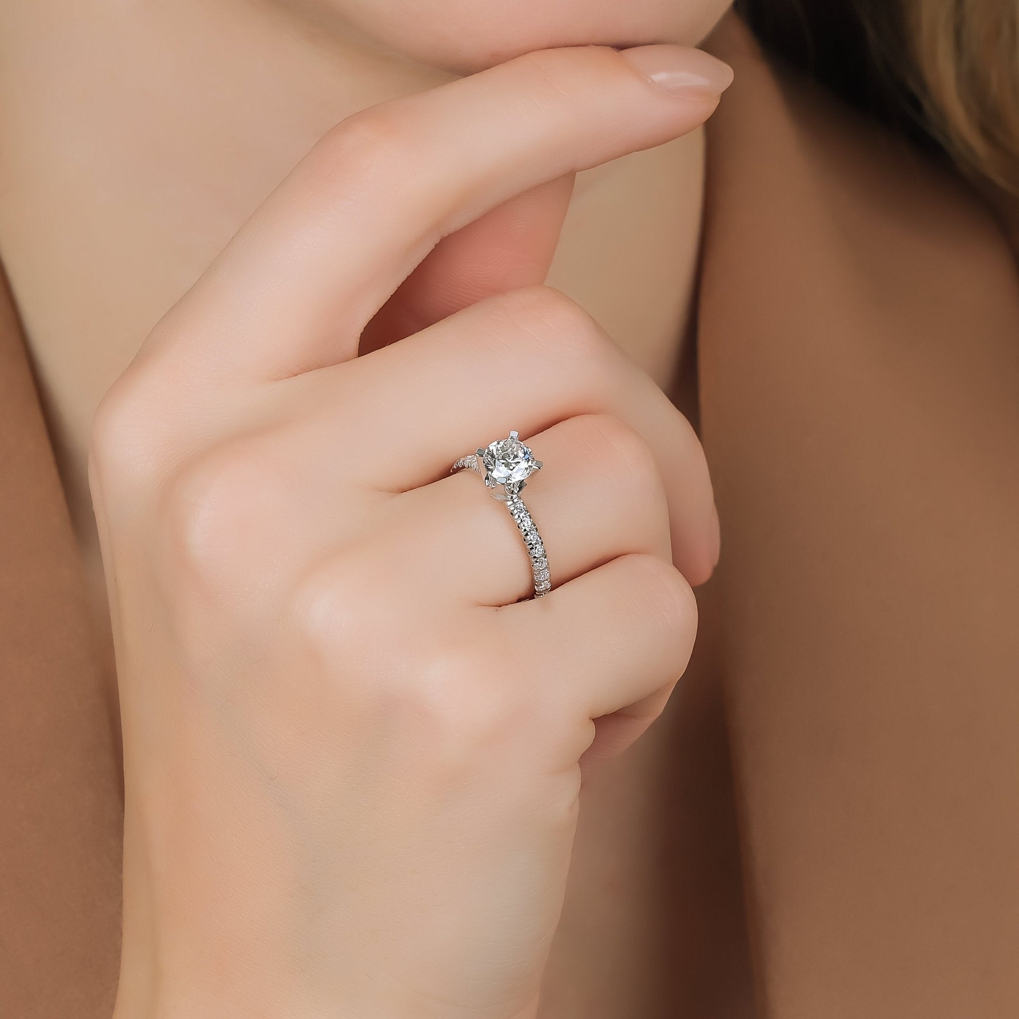 0.80 Karat & 0.25 Karat Yuvarlak Kesim GIA/HRD Sertifikalı Pırlanta Tektaş Yüzük - RNF0139 | Tektaş Pırlanta | Ronaff Pırlanta | Tektaş Yüzük, Pırlanta Yüzük, Kolye, Küpe