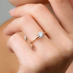 0.45 Karat Yuvarlak Kesim HRD Sertifikalı Tektaş Pırlanta Yüzük - RNF0500 | Tektaş Pırlanta | Ronaff Pırlanta | Tektaş Yüzük, Pırlanta Yüzük, Kolye, Küpe