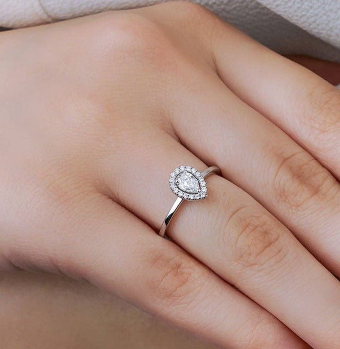 0.50 Karat Damla Kesim GIA/HRD Sertifikalı Tektaş Pırlanta Yüzük - RNF0211 | Pırlanta Yüzük | Ronaff Pırlanta | Tektaş Yüzük, Pırlanta Yüzük, Kolye, Küpe