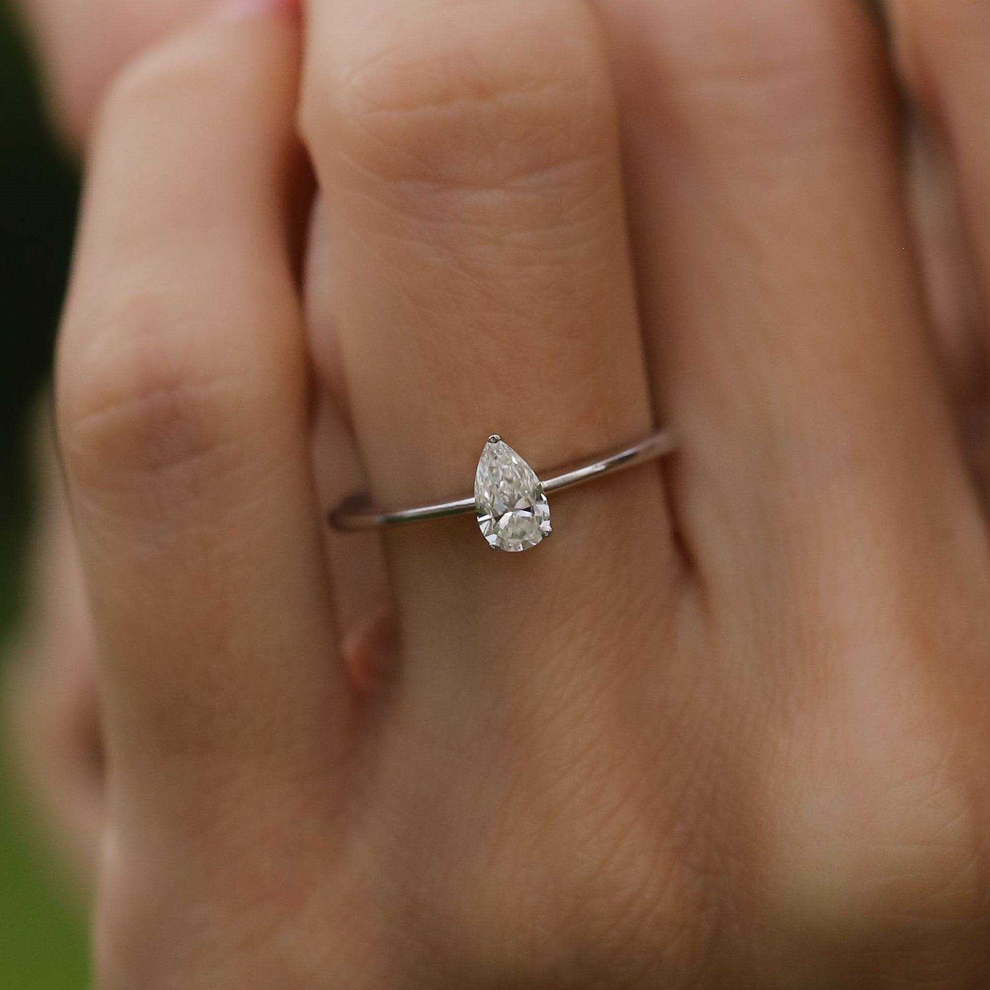 0.40 Karat Damla Kesim GIA/HRD Sertifikalı Tektaş Pırlanta Yüzük - RNF0492 | Tektaş Pırlanta | Ronaff Pırlanta | Tektaş Yüzük, Pırlanta Yüzük, Kolye, Küpe