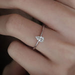 0.40 Karat Damla Kesim GIA/HRD Sertifikalı Tektaş Pırlanta Yüzük - RNF0492 | Tektaş Pırlanta | Ronaff Pırlanta | Tektaş Yüzük, Pırlanta Yüzük, Kolye, Küpe