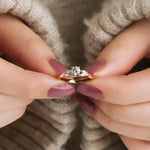 0.45 Karat Yuvarlak & 0.20 Karat Markiz Pırlantalı Özel Tasarım Vintage Pırlanta Yüzük - RNF0741 | Tektaş Pırlanta | Ronaff Pırlanta | Tektaş Yüzük, Pırlanta Yüzük, Kolye, Küpe