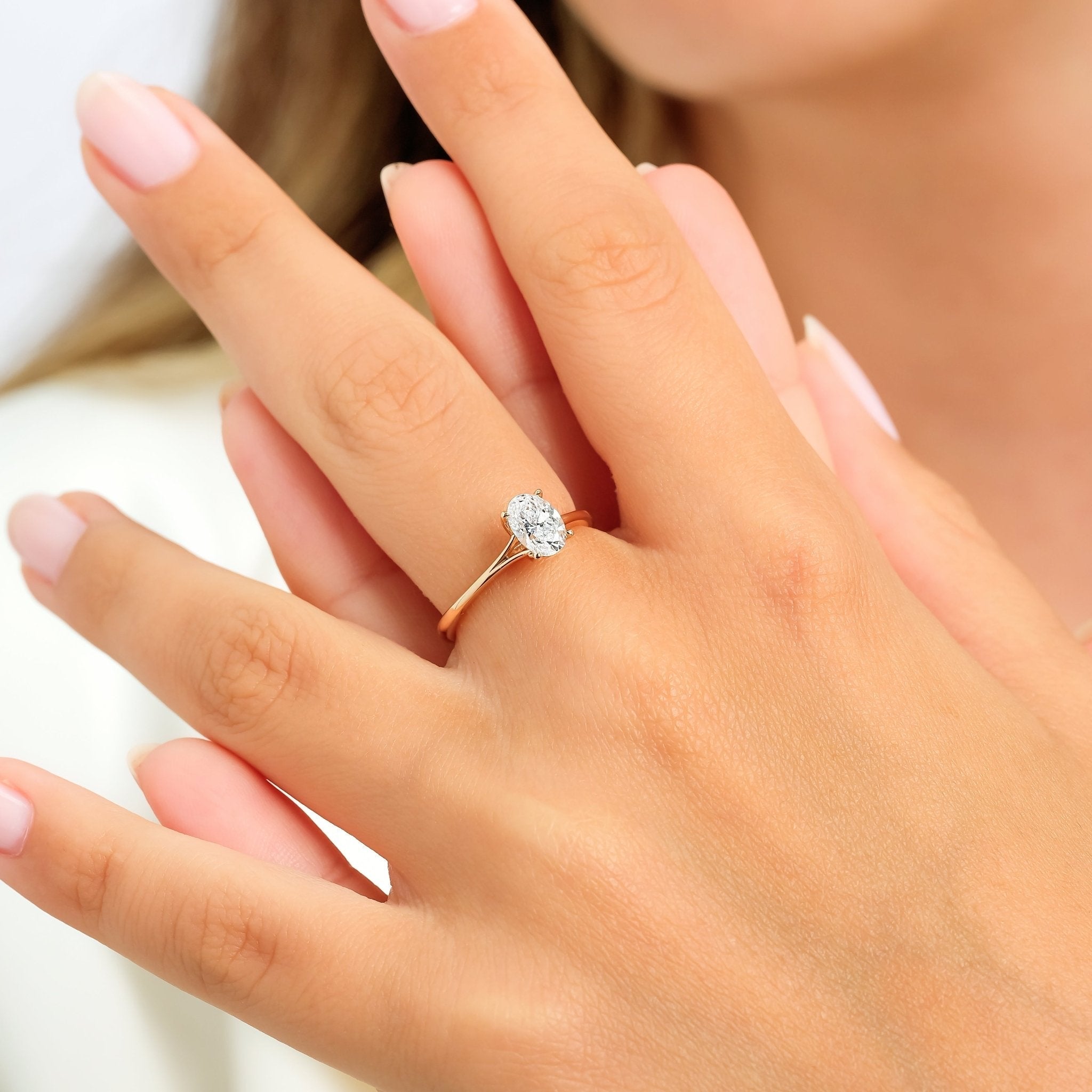 0.90 Karat Oval Kesim Sertifikalı Pırlanta Tektaş Yüzük - RNF0273 | Pırlanta Yüzük | Ronaff Pırlanta | Tektaş Yüzük, Pırlanta Yüzük, Kolye, Küpe