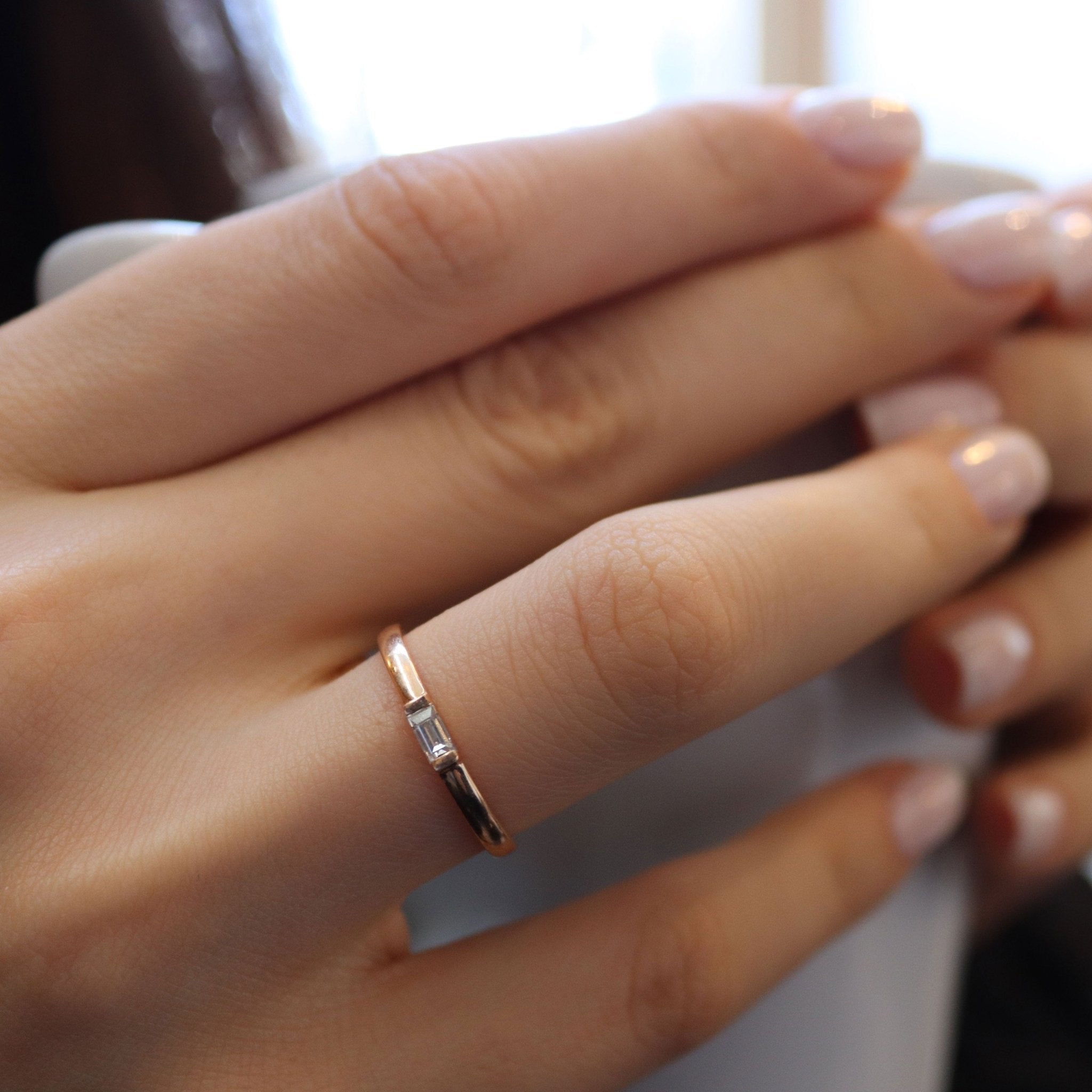 0.12 Karat Baget Kesim Pırlanta Tektaş Yüzük - RNF0399 | Tektaş Pırlanta | Ronaff Pırlanta | Tektaş Yüzük, Pırlanta Yüzük, Kolye, Küpe