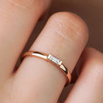 0.12 Karat Baget Kesim Pırlanta Tektaş Yüzük - RNF0399 | Tektaş Pırlanta | Ronaff Pırlanta | Tektaş Yüzük, Pırlanta Yüzük, Kolye, Küpe