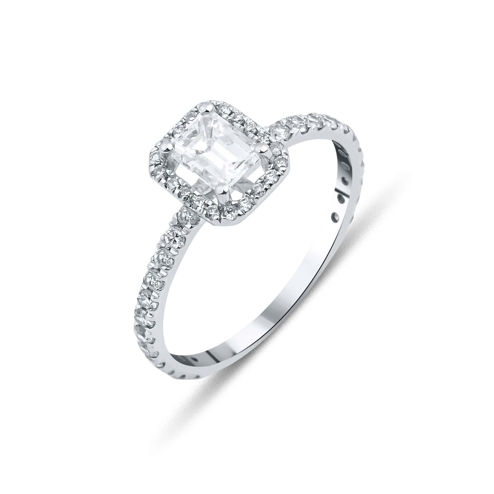 0.62 Karat Emerald Kesim GIA/HRD Sertifikalı Tektaş Pırlanta Yüzük - RNF0481 | Tektaş Pırlanta | Ronaff Pırlanta | Tektaş Yüzük, Pırlanta Yüzük, Kolye, Küpe