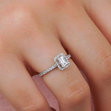 0.62 Karat Emerald Kesim GIA/HRD Sertifikalı Tektaş Pırlanta Yüzük - RNF0481 | Tektaş Pırlanta | Ronaff Pırlanta | Tektaş Yüzük, Pırlanta Yüzük, Kolye, Küpe