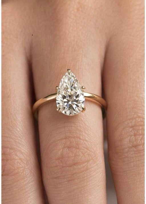 1.53 Karat Damla Kesim Uluslararası Sertifikalı Tektaş Yüzük RNF1436 | Tektaş Pırlanta | Ronaff Pırlanta | Tektaş Yüzük, Pırlanta Yüzük, Kolye, Küpe