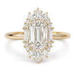 1.00 Karat Radiant Kesim & 0.35 Karat Kenar Pırlanta Yüzük RNF1475 | Pırlanta Yüzük | Ronaff Pırlanta | Tektaş Yüzük, Pırlanta Yüzük, Kolye, Küpe