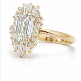 1.00 Karat Radiant Kesim & 0.35 Karat Kenar Pırlanta Yüzük RNF1475 | Pırlanta Yüzük | Ronaff Pırlanta | Tektaş Yüzük, Pırlanta Yüzük, Kolye, Küpe