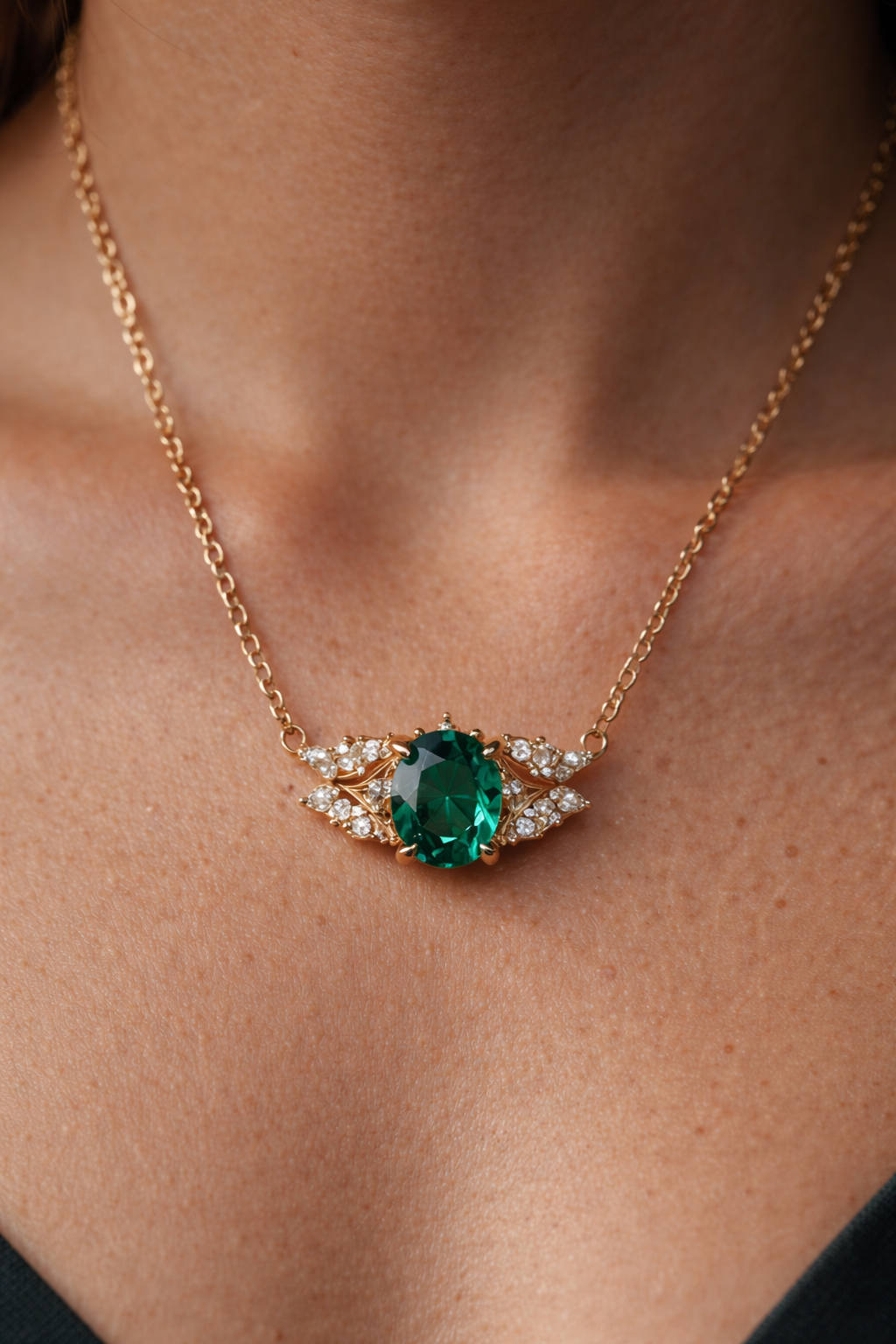 2.00 Karat Turmalin & 0.20 Karat Kenar Pırlanta Kolye RNF1476 | Renkli Taşlı Kolyeler | Ronaff Pırlanta | Tektaş Yüzük, Pırlanta Yüzük, Kolye, Küpe