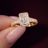 1.50 Karat Emerald Kesim Pırlanta Yüzük RNF1471 | Pırlanta Yüzük | Ronaff Pırlanta | Tektaş Yüzük, Pırlanta Yüzük, Kolye, Küpe