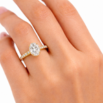 1.00 Karat GIA/HRD Sertifikalı Oval Kesim Halo Tektaş Pırlanta Yüzük RNF1457 | Tektaş Pırlanta | Ronaff Pırlanta | Tektaş Yüzük, Pırlanta Yüzük, Kolye, Küpe