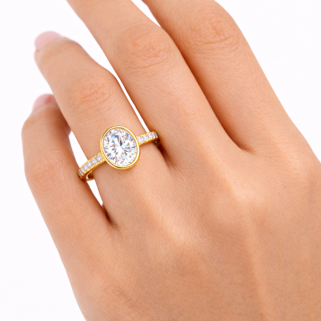 0.70 Karat Oval Tektaş Pırlanta Yüzük RNF1458 | Tektaş Pırlanta | Ronaff Pırlanta | Tektaş Yüzük, Pırlanta Yüzük, Kolye, Küpe