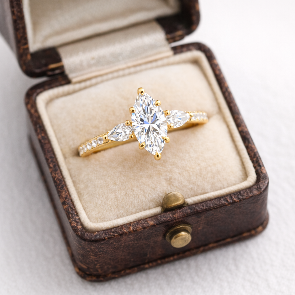 0.50 Karat GIA/HRD Sertifikalı Markiz Kesim Tektaş Yüzük RNF1461 | Tektaş Pırlanta | Ronaff Pırlanta | Tektaş Yüzük, Pırlanta Yüzük, Kolye, Küpe