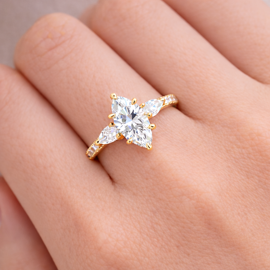 0.50 Karat GIA/HRD Sertifikalı Markiz Kesim Tektaş Yüzük RNF1461 | Tektaş Pırlanta | Ronaff Pırlanta | Tektaş Yüzük, Pırlanta Yüzük, Kolye, Küpe