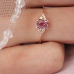 1.00 Karat Oval Pembe Safir Pırlanta Yüzük - RNF0444 | Renkli Taşlı Yüzükler | Ronaff Pırlanta | Tektaş Yüzük, Pırlanta Yüzük, Kolye, Küpe