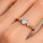 0.50 Karat GIA/HRD Sertifikalı Yaprak Motifli Oval Tektaş Pırlanta Yüzük RNF1445 | Tektaş Yüzükler | Ronaff Pırlanta | Tektaş Yüzük, Pırlanta Yüzük, Kolye, Küpe