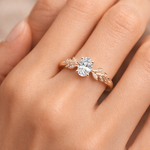 0.50 Karat GIA/HRD Sertifikalı Yaprak Motifli Oval Tektaş Pırlanta Yüzük RNF1445 | Tektaş Yüzükler | Ronaff Pırlanta | Tektaş Yüzük, Pırlanta Yüzük, Kolye, Küpe