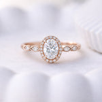 0.50 Karat GIA/HRD Sertifikalı Oval Halo Pırlanta Yüzük RNF1448 | Tektaş Pırlanta | Ronaff Pırlanta | Tektaş Yüzük, Pırlanta Yüzük, Kolye, Küpe