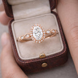 0.50 Karat GIA/HRD Sertifikalı Oval Halo Pırlanta Yüzük RNF1448 | Tektaş Pırlanta | Ronaff Pırlanta | Tektaş Yüzük, Pırlanta Yüzük, Kolye, Küpe