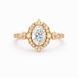 0.50 Karat GIA/HRD Sertifikalı Oval Pırlanta Vintage Yüzük RNF1450 | altın | Ronaff Pırlanta | Tektaş Yüzük, Pırlanta Yüzük, Kolye, Küpe
