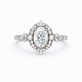 0.50 Karat GIA/HRD Sertifikalı Oval Pırlanta Vintage Yüzük RNF1450 | altın | Ronaff Pırlanta | Tektaş Yüzük, Pırlanta Yüzük, Kolye, Küpe