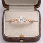 0.30 Karat GIA/HRD Sertifikalı Oval Tektaş Yaprak Motifli Pırlanta Yüzük RNF1451 | altın | Ronaff Pırlanta | Tektaş Yüzük, Pırlanta Yüzük, Kolye, Küpe