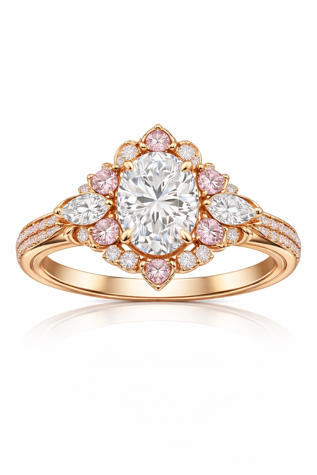 1.00 Karat GIA/HRD Sertifikalı Oval Halo Safir Taşlı Pırlanta Yüzük RNF1454 | Tektaş Pırlanta | Ronaff Pırlanta | Tektaş Yüzük, Pırlanta Yüzük, Kolye, Küpe