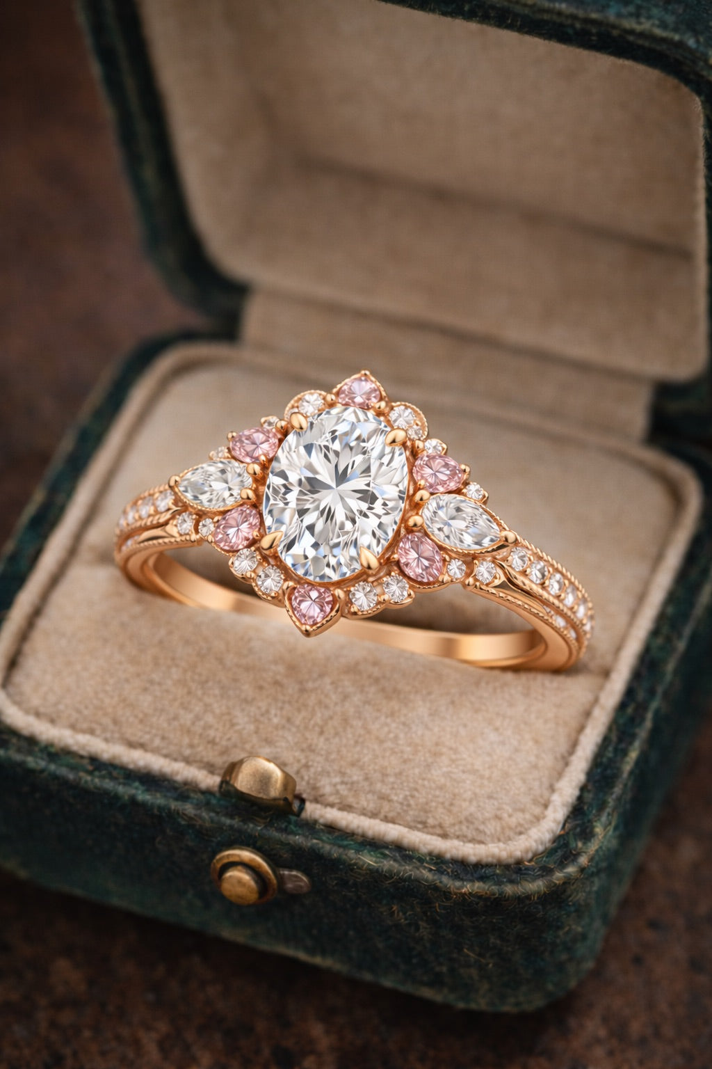 1.00 Karat GIA/HRD Sertifikalı Oval Halo Safir Taşlı Pırlanta Yüzük RNF1454 | Tektaş Pırlanta | Ronaff Pırlanta | Tektaş Yüzük, Pırlanta Yüzük, Kolye, Küpe