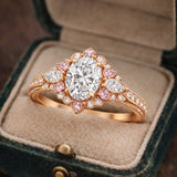 1.00 Karat GIA/HRD Sertifikalı Oval Halo Safir Taşlı Pırlanta Yüzük RNF1454 | Tektaş Pırlanta | Ronaff Pırlanta | Tektaş Yüzük, Pırlanta Yüzük, Kolye, Küpe