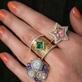 1.00 Karat Zümrüt Emerald Kesim Pırlanta Yüzük RNF1463 | Renkli Taşlı Yüzük | Ronaff Pırlanta | Tektaş Yüzük, Pırlanta Yüzük, Kolye, Küpe