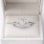 1.00 Karat Oval Kesim Halo İkili Pırlanta Yüzük RNF1464 | Pırlanta Yüzük | Ronaff Pırlanta | Tektaş Yüzük, Pırlanta Yüzük, Kolye, Küpe