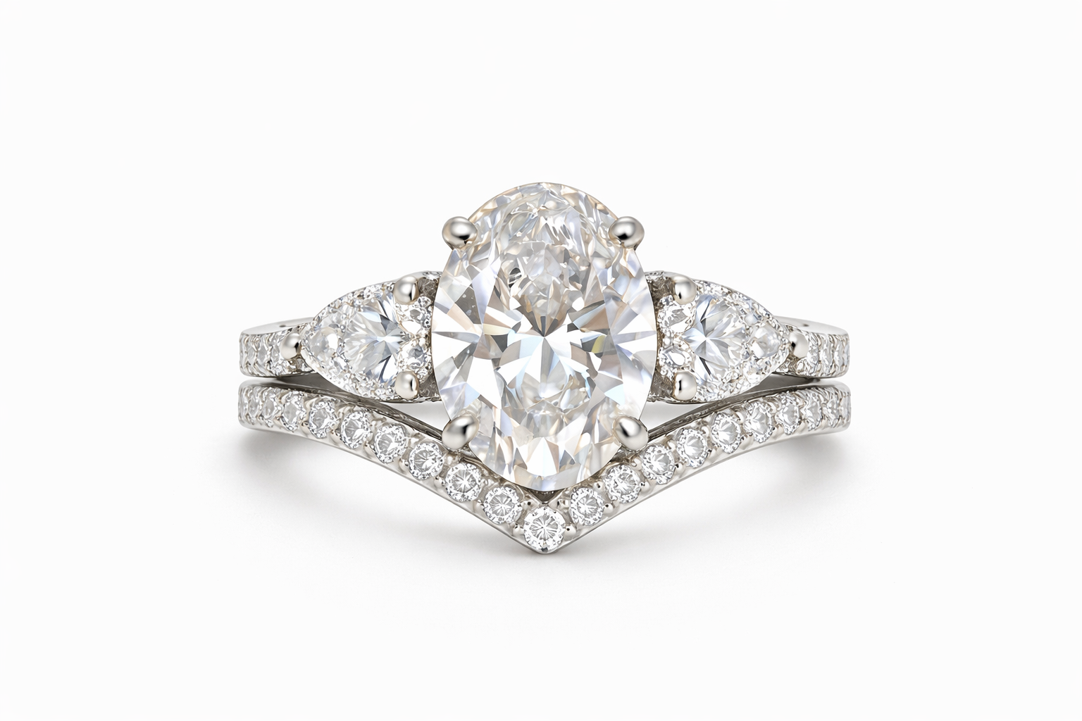 1.00 Karat Oval Kesim Halo İkili Pırlanta Yüzük RNF1464 | Pırlanta Yüzük | Ronaff Pırlanta | Tektaş Yüzük, Pırlanta Yüzük, Kolye, Küpe