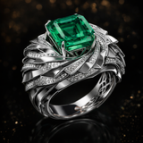 Özel Tasarım Zümrüt Taşlı Pırlanta Yüzük RNF1465 | Pırlanta Yüzük | Ronaff Pırlanta | Tektaş Yüzük, Pırlanta Yüzük, Kolye, Küpe