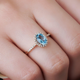 1.20 Karat Mavi Topaz & 0.30 Karat Pırlantalı Anturaj Yüzük - RNF0134 | Renkli Taşlı Yüzükler | Ronaff Pırlanta | Tektaş Yüzük, Pırlanta Yüzük, Kolye, Küpe