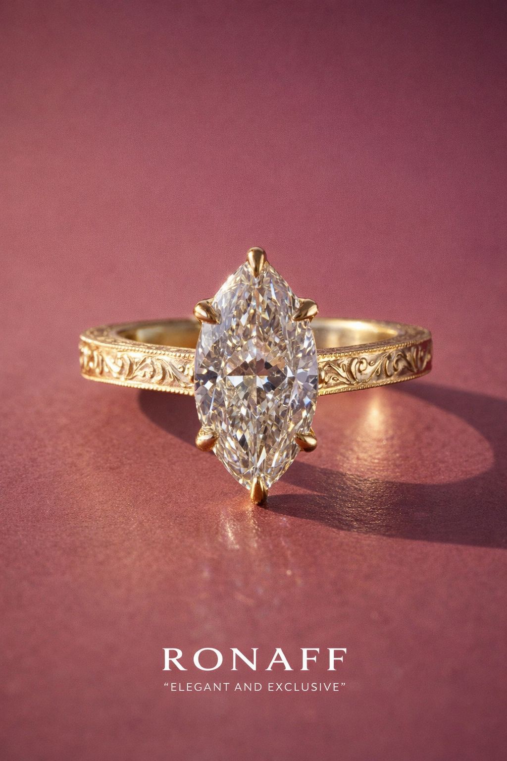 1.50 Karat Markiz Kesim Vintage Pırlanta Yüzük RNF1470 | Pırlanta Yüzük | Ronaff Pırlanta | Tektaş Yüzük, Pırlanta Yüzük, Kolye, Küpe