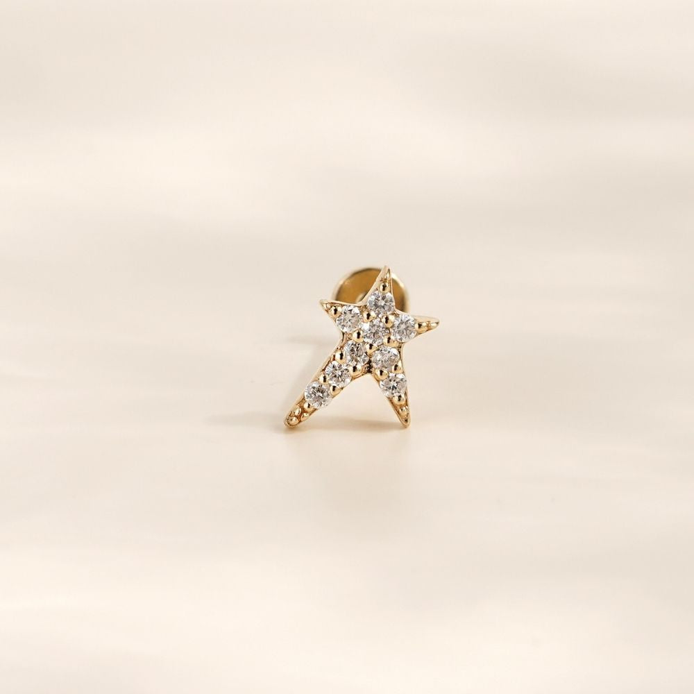 Pırlantalı Piercing - RNF1317 | piercing | Ronaff Pırlanta | Tektaş Yüzük, Pırlanta Yüzük, Kolye, Küpe