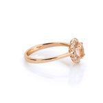 0.90 Karat Oval Morganit & 0.12 Karat Çevre Pırlantalı Yüzük - RNF0121 | Renkli Taşlı Yüzükler | Ronaff Pırlanta | Tektaş Yüzük, Pırlanta Yüzük, Kolye, Küpe