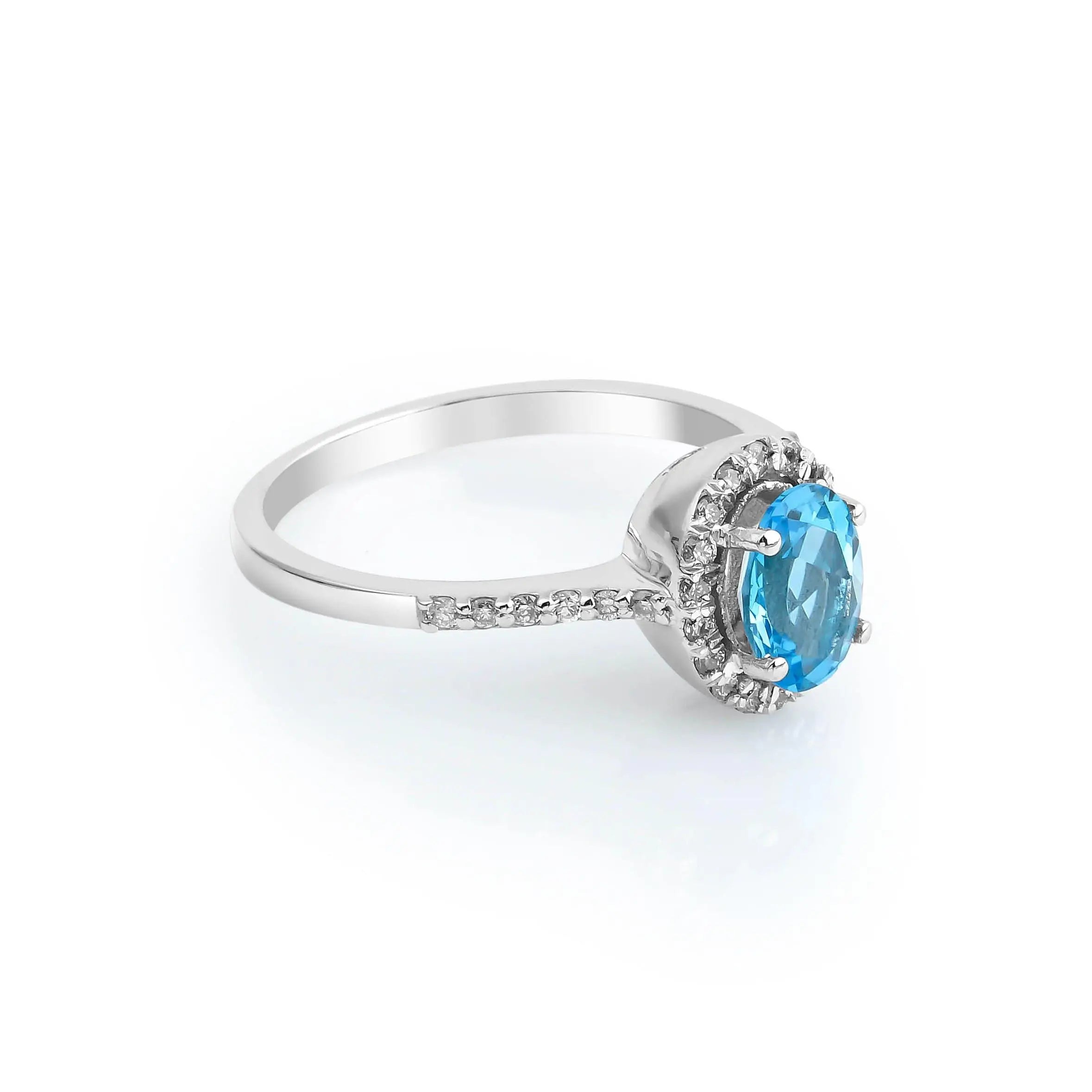 1.20 Karat Mavi Topaz & 0.30 Karat Pırlantalı Anturaj Yüzük - RNF0134 | Renkli Taşlı Yüzükler | Ronaff Pırlanta | Tektaş Yüzük, Pırlanta Yüzük, Kolye, Küpe