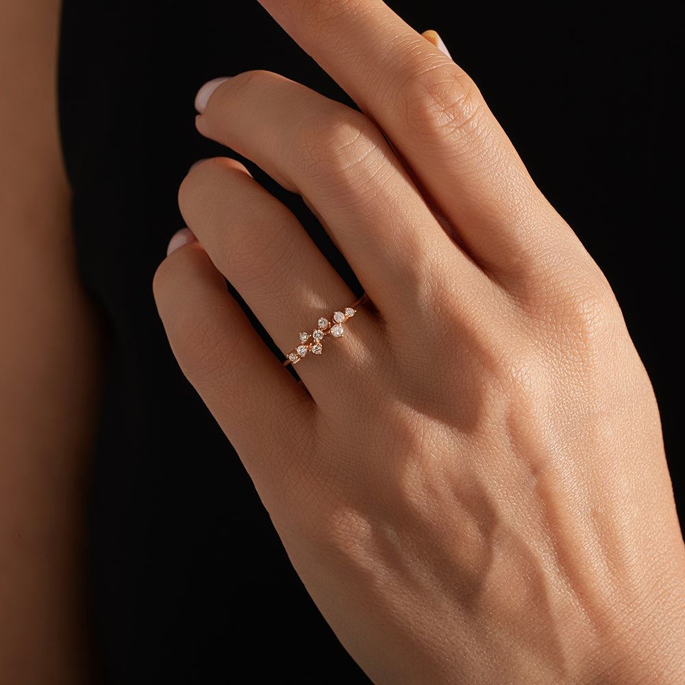 0.16 Karat Yuvarlak Kesim Minimal Pırlanta Yüzük-RNF1375 | Tasarım Yüzük | Ronaff Pırlanta | Tektaş Yüzük, Pırlanta Yüzük, Kolye, Küpe