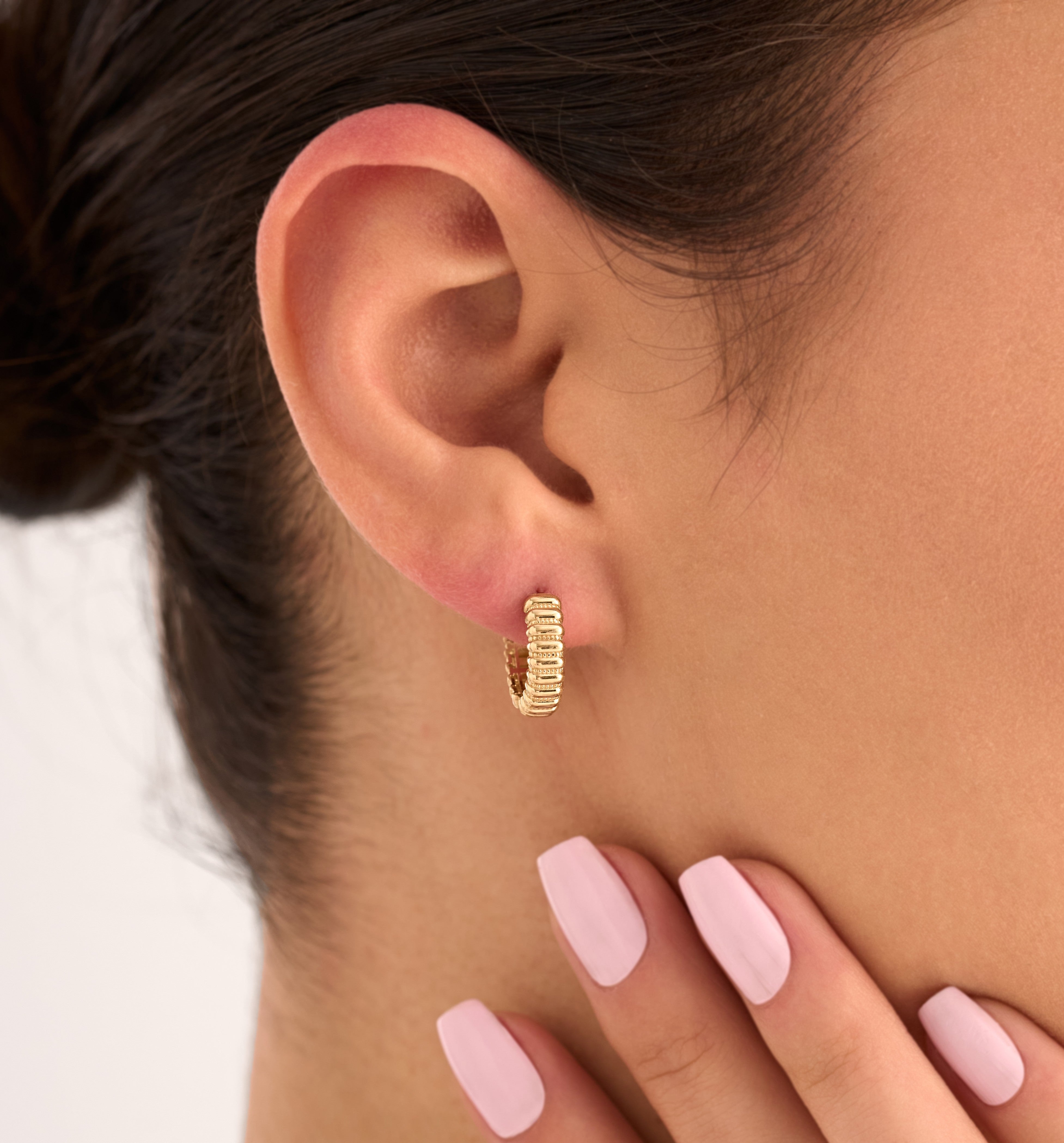 Özel Tasarım 14 Ayar Altın Küpe RG002 | altın | Ronaff Pırlanta | Tektaş Yüzük, Pırlanta Yüzük, Kolye, Küpe