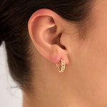 14 Ayar Zincir Motifli Tasarım Altın Küpe RG003 | altın | Ronaff Pırlanta | Tektaş Yüzük, Pırlanta Yüzük, Kolye, Küpe