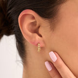 14 Ayar Zincir Motifli Tasarım Altın Küpe RG003 | altın | Ronaff Pırlanta | Tektaş Yüzük, Pırlanta Yüzük, Kolye, Küpe