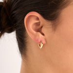 14 Ayar Özel Tasarım Prizma Molde Altın Küpe RG011 | altın | Ronaff Pırlanta | Tektaş Yüzük, Pırlanta Yüzük, Kolye, Küpe