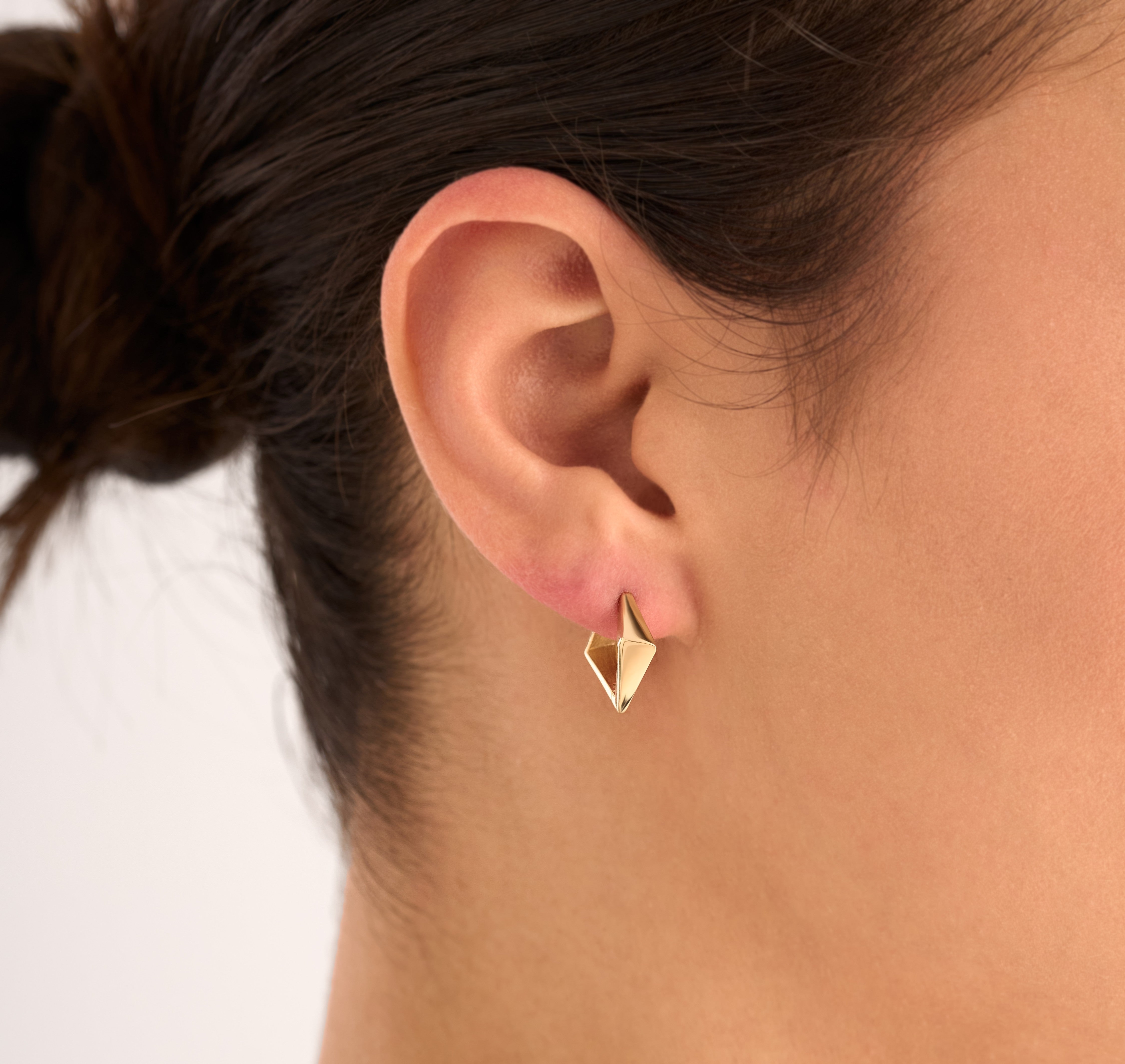 14 Ayar Özel Tasarım Prizma Molde Altın Küpe RG011 | altın | Ronaff Pırlanta | Tektaş Yüzük, Pırlanta Yüzük, Kolye, Küpe