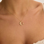 14 Ayar AY-YILDIZ Tasarım Altın Kolye RG016 | altın | Ronaff Pırlanta | Tektaş Yüzük, Pırlanta Yüzük, Kolye, Küpe