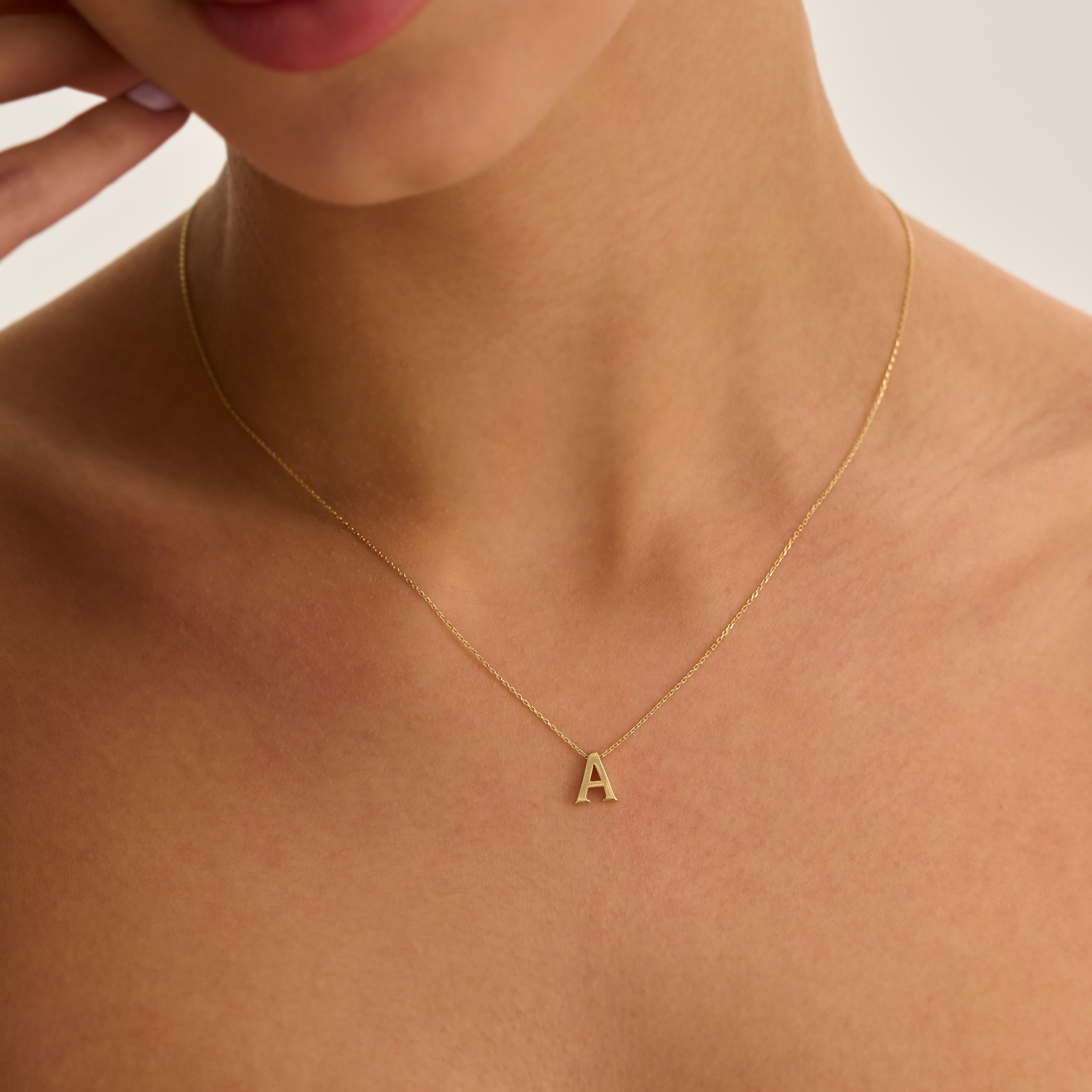 14 Ayar A Harfi Altın Kolye RG017 | altın | Ronaff Pırlanta | Tektaş Yüzük, Pırlanta Yüzük, Kolye, Küpe